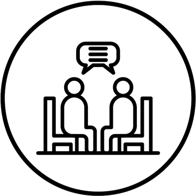 Diseño vectorial Estilo de icono de terapia individual