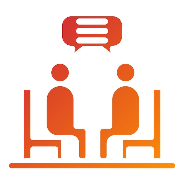Diseño vectorial Estilo de icono de terapia individual