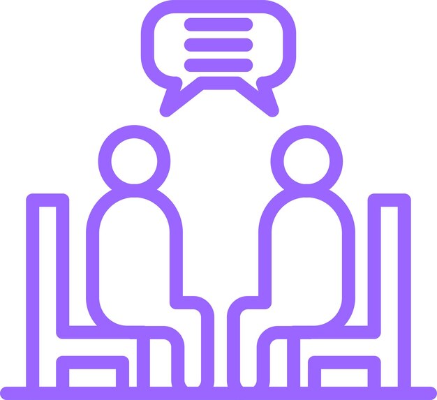 Diseño vectorial Estilo de icono de terapia individual