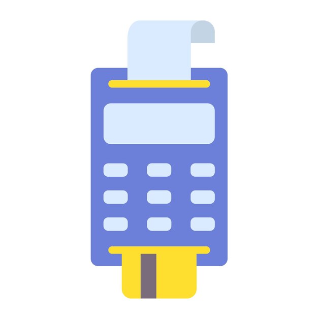 Diseño vectorial Estilo del icono de la terminal Pos