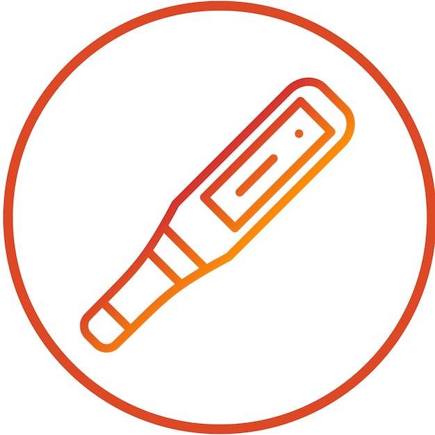 Diseño vectorial Estilo del icono del termómetro digital