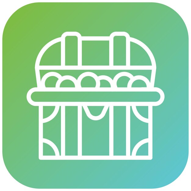 Diseño vectorial Estilo del icono del tesoro de la basura