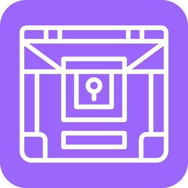 Diseño vectorial Estilo del icono del tesoro