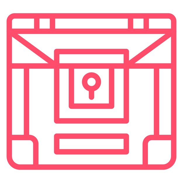 Diseño vectorial Estilo del icono del tesoro