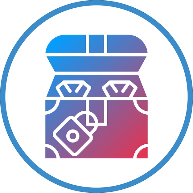 Diseño vectorial Estilo del icono del tesoro