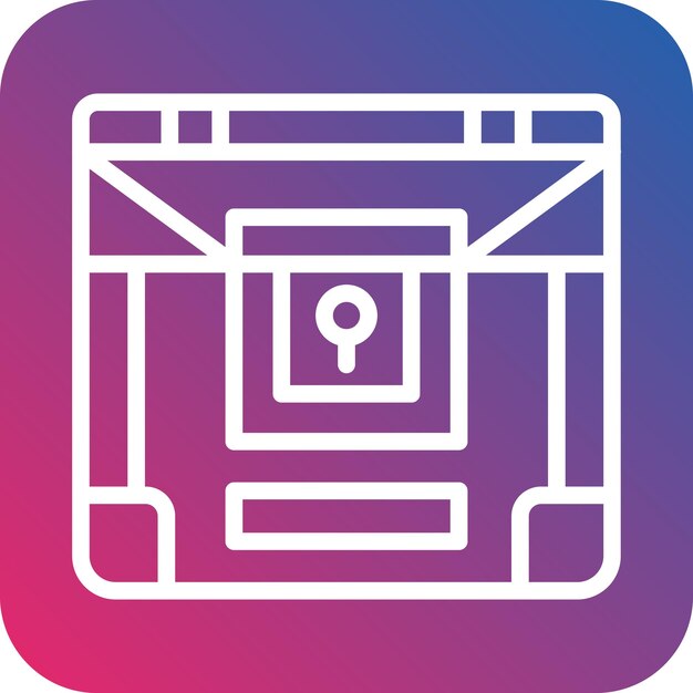 Diseño vectorial Estilo del icono del tesoro