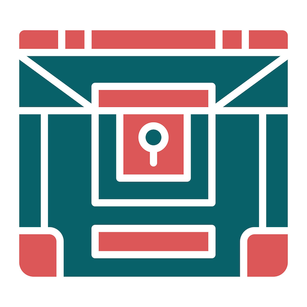 Diseño vectorial Estilo del icono del tesoro