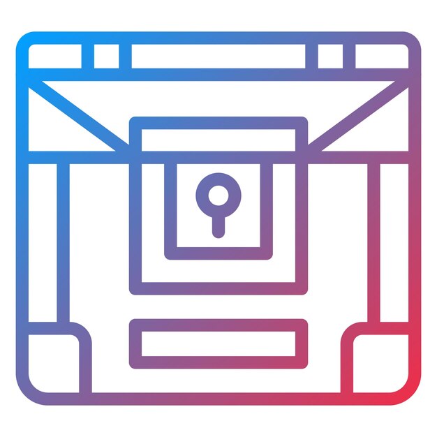Diseño vectorial Estilo del icono del tesoro
