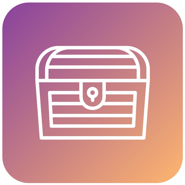 Diseño vectorial Estilo del icono del tesoro