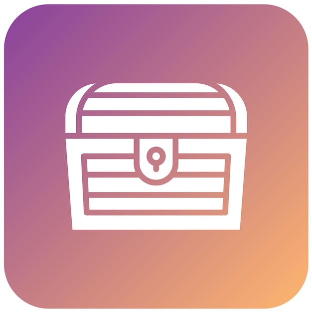 Diseño vectorial Estilo del icono del tesoro