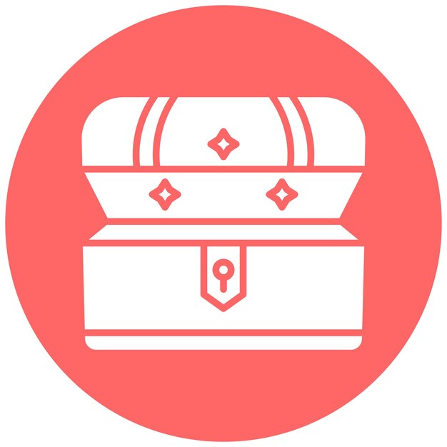 Diseño vectorial Estilo del icono del tesoro