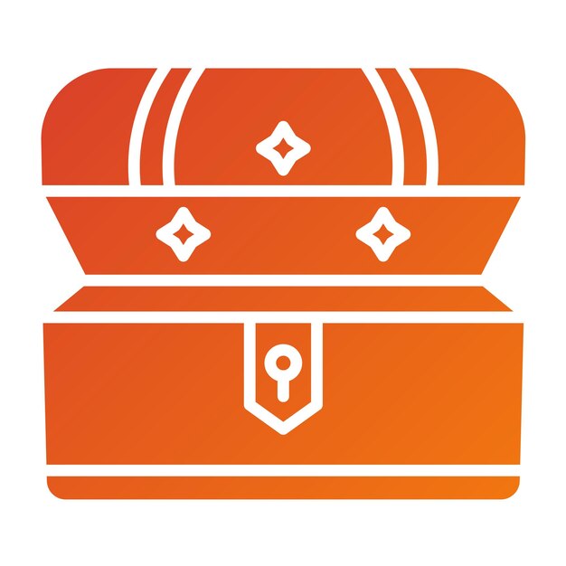 Diseño vectorial Estilo del icono del tesoro