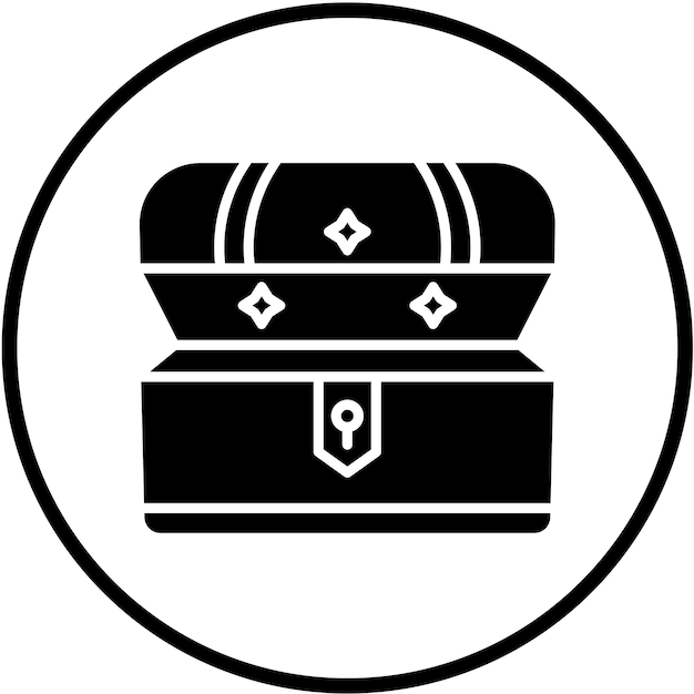Diseño vectorial Estilo del icono del tesoro