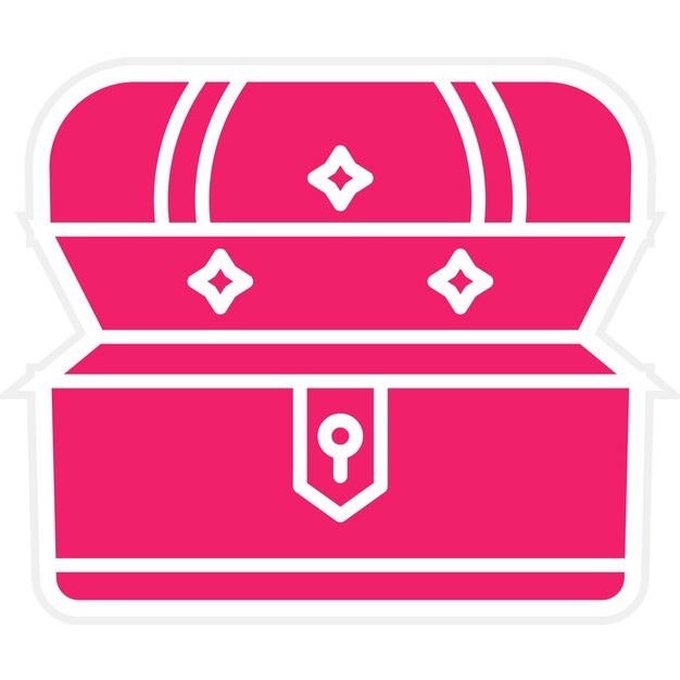 Diseño vectorial Estilo del icono del tesoro