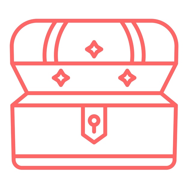 Diseño vectorial Estilo del icono del tesoro