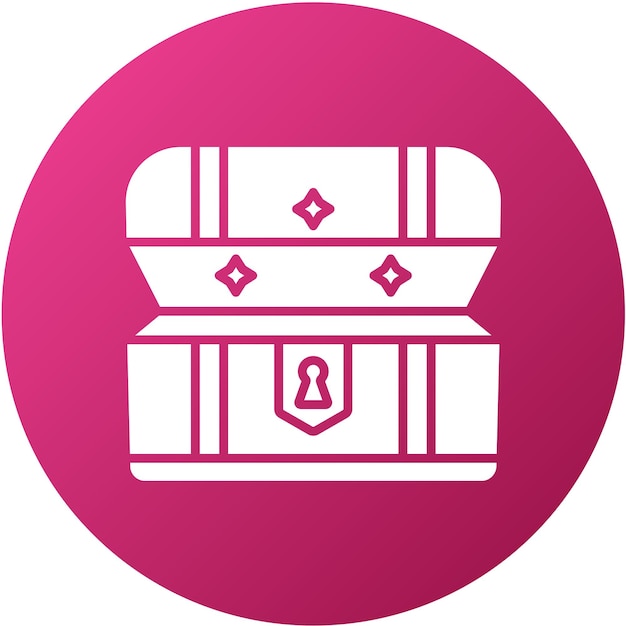 Diseño vectorial Estilo del icono del tesoro