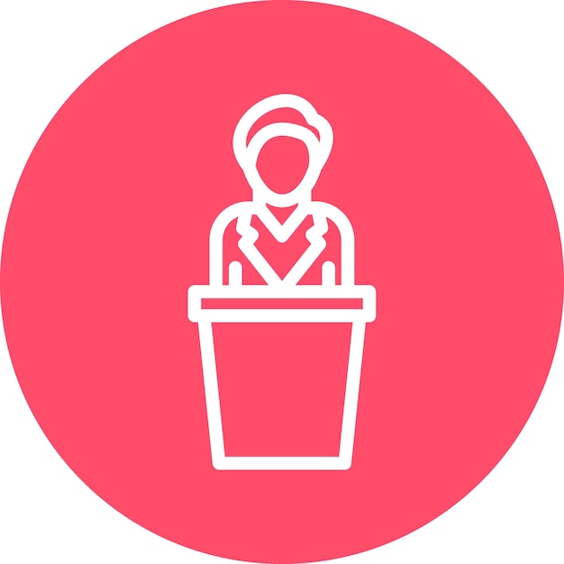Diseño vectorial Estilo de icono de testigo