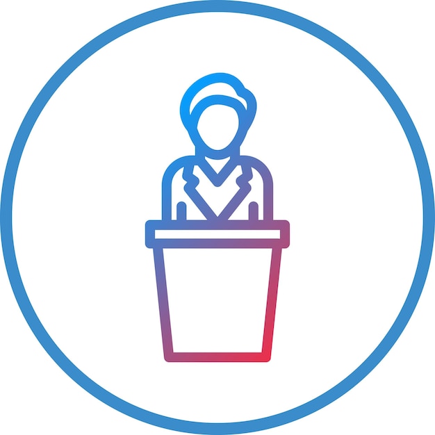 Diseño vectorial Estilo de icono de testigo