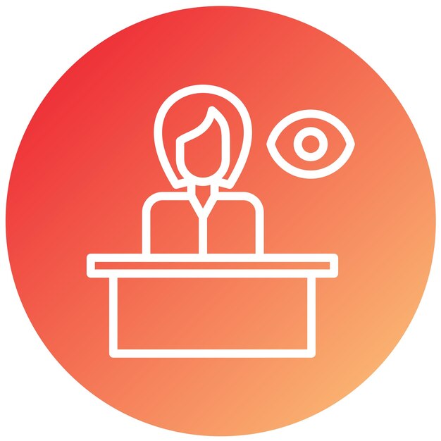 Diseño vectorial Estilo de icono de testigo