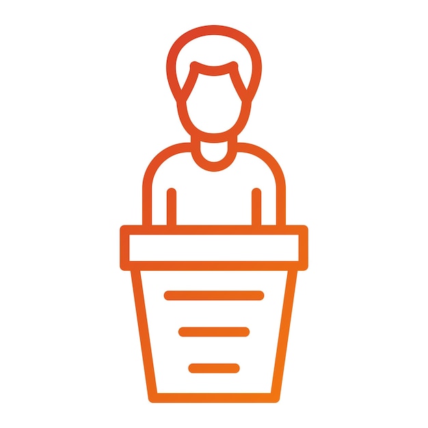 Diseño vectorial Estilo de icono de testigo
