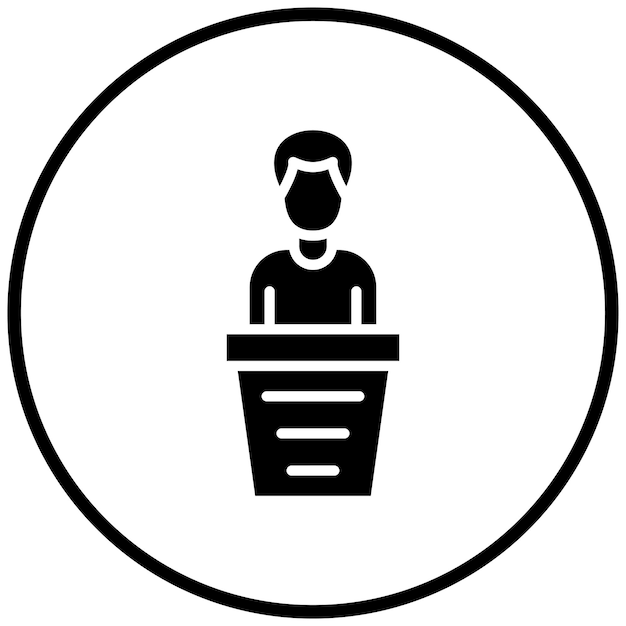 Diseño vectorial Estilo de icono de testigo