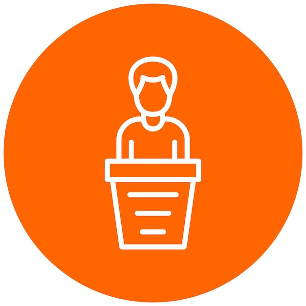 Diseño vectorial Estilo de icono de testigo