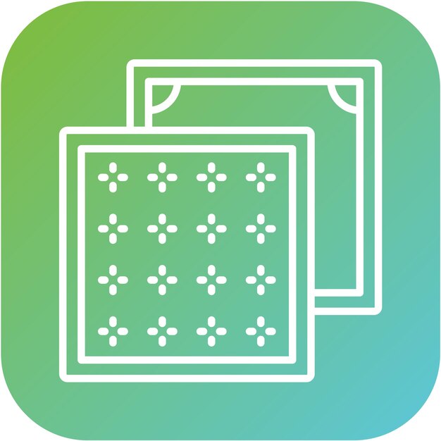 Diseño vectorial Estilo de icono de textil decorativo