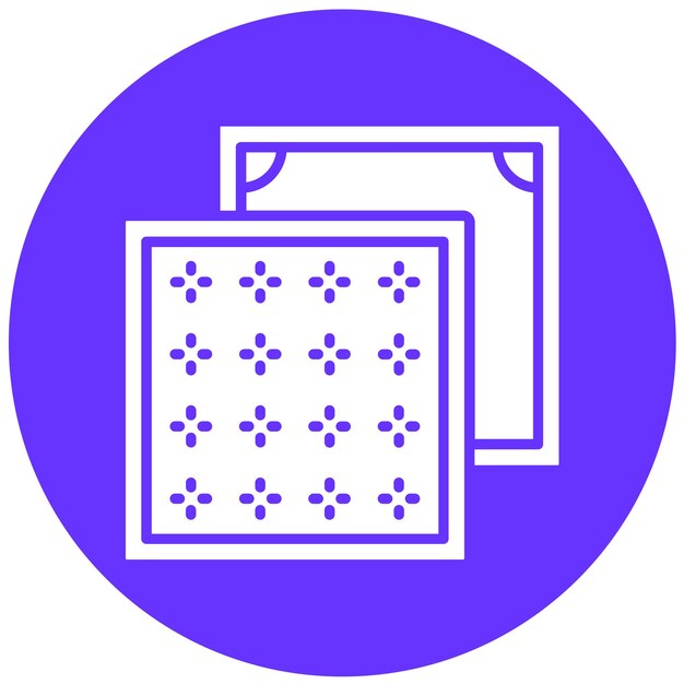 Diseño vectorial Estilo de icono de textil decorativo