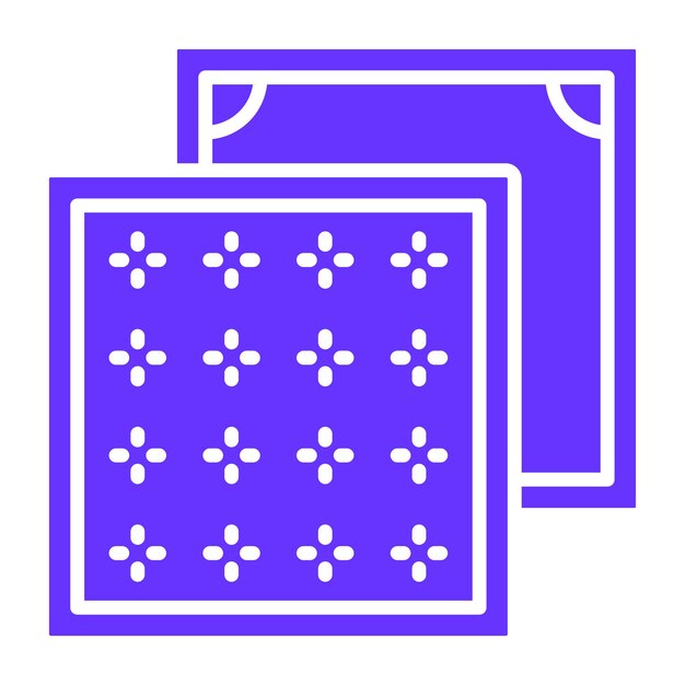Diseño vectorial Estilo de icono de textil decorativo