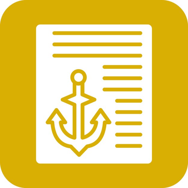 Diseño vectorial Estilo del icono de texto de anclaje