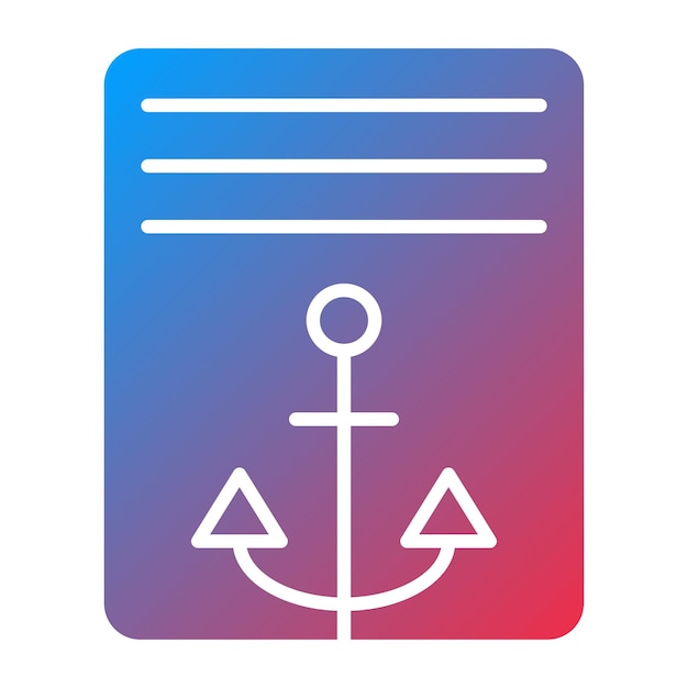 Diseño vectorial Estilo del icono de texto de anclaje