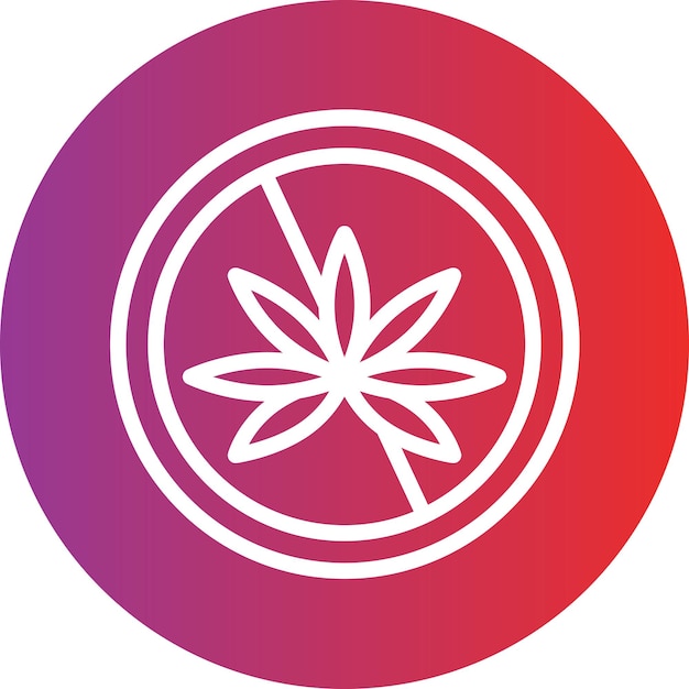 Diseño vectorial sin estilo de icono Thc