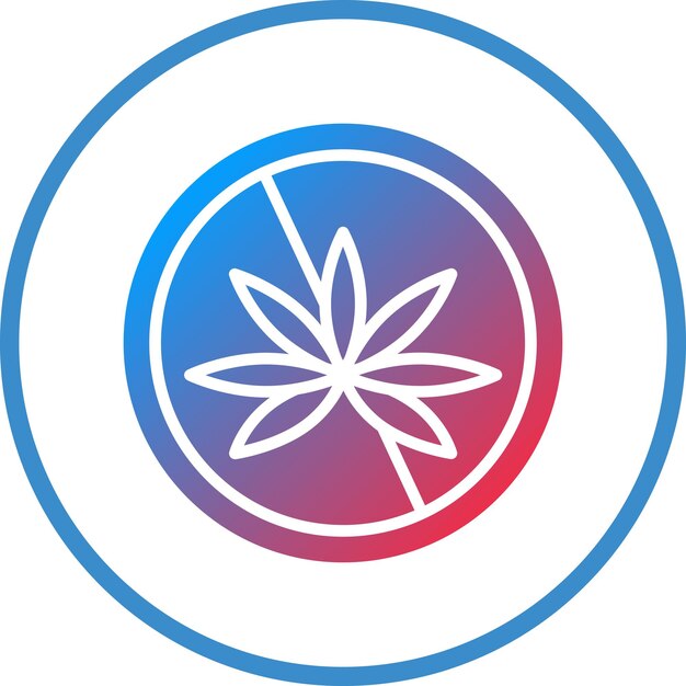 Diseño vectorial sin estilo de icono Thc