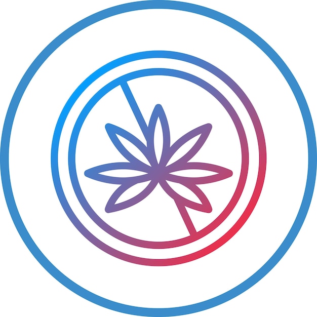 Diseño vectorial sin estilo de icono Thc