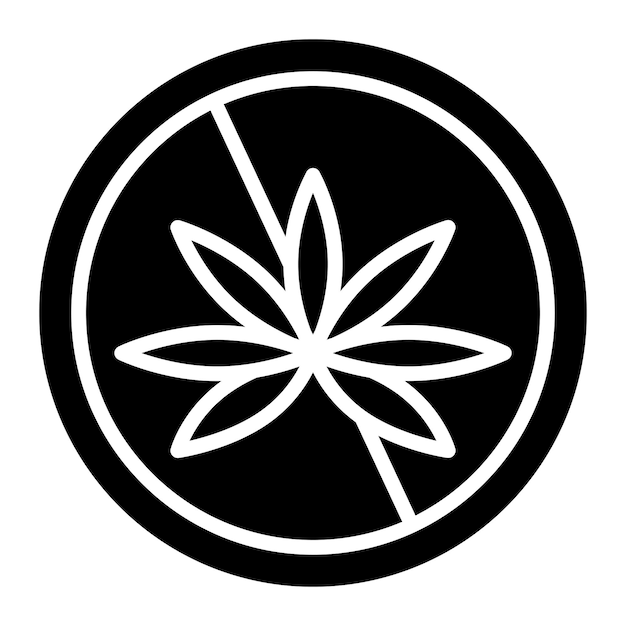 Diseño vectorial sin estilo de icono Thc