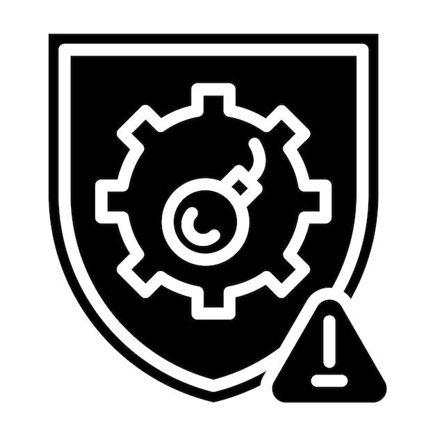 Vector diseño vectorial estilo del icono de threatdefender