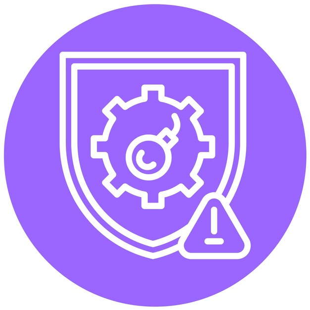 Diseño vectorial Estilo del icono de ThreatDefender