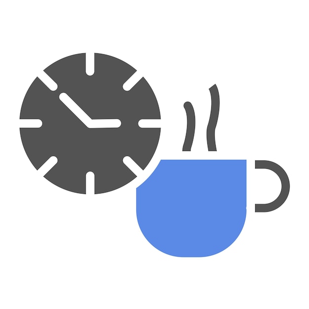 Diseño vectorial Estilo del icono de tiempo de relajación
