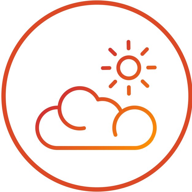 Diseño vectorial Estilo del icono del tiempo