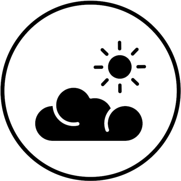 Diseño vectorial Estilo del icono del tiempo