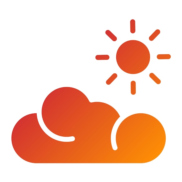 Diseño vectorial Estilo del icono del tiempo