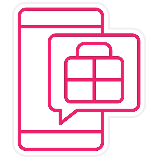 Diseño vectorial Estilo de icono de la tienda de aplicaciones