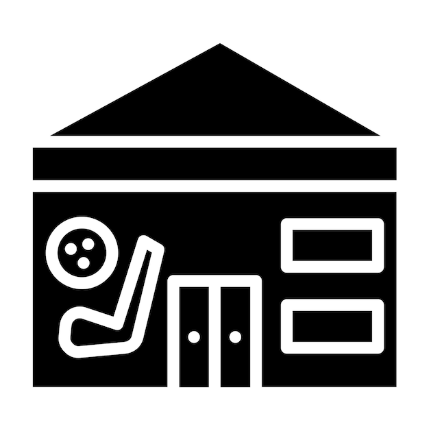 Diseño vectorial Estilo de icono de la tienda de golf