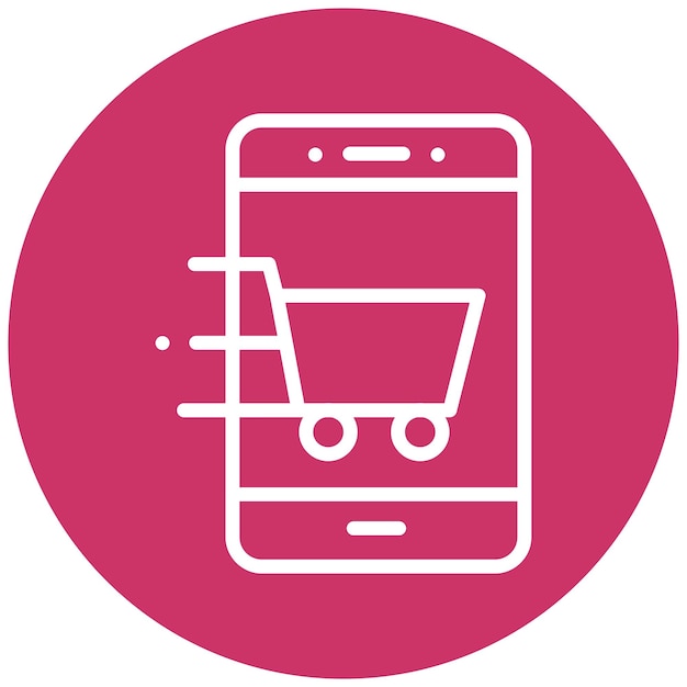 Diseño vectorial Estilo de icono de la tienda en línea