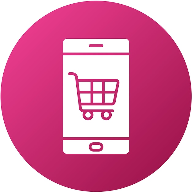 Diseño vectorial Estilo del icono de la tienda en línea