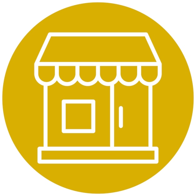 Diseño vectorial Estilo de icono de tienda vintage