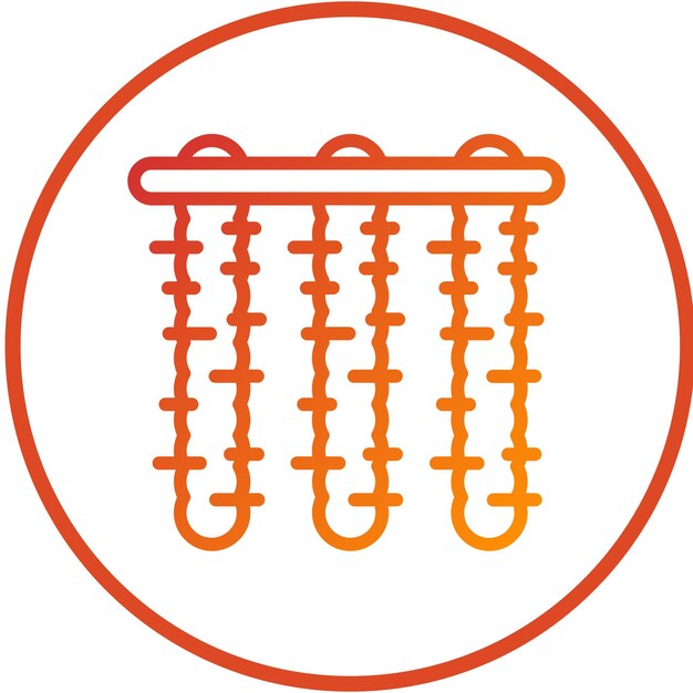 Diseño vectorial Estilo de icono de Tinsel