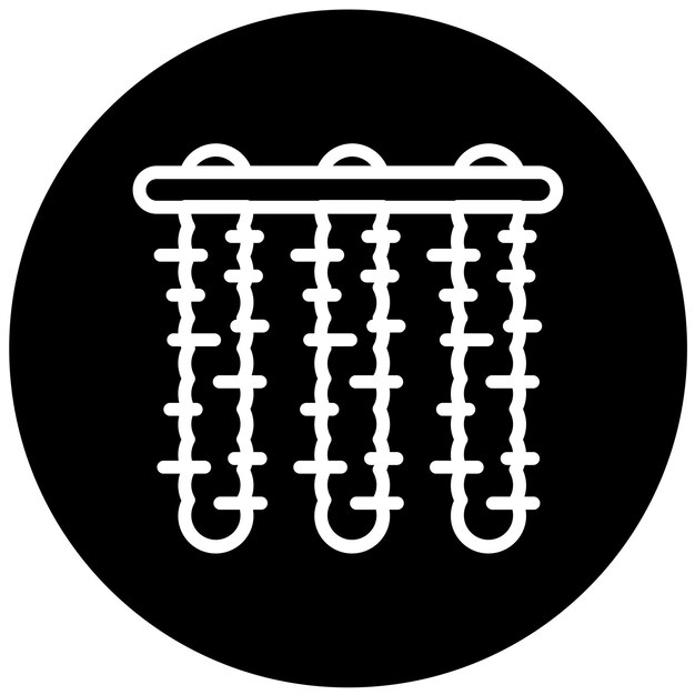 Diseño vectorial Estilo de icono de Tinsel