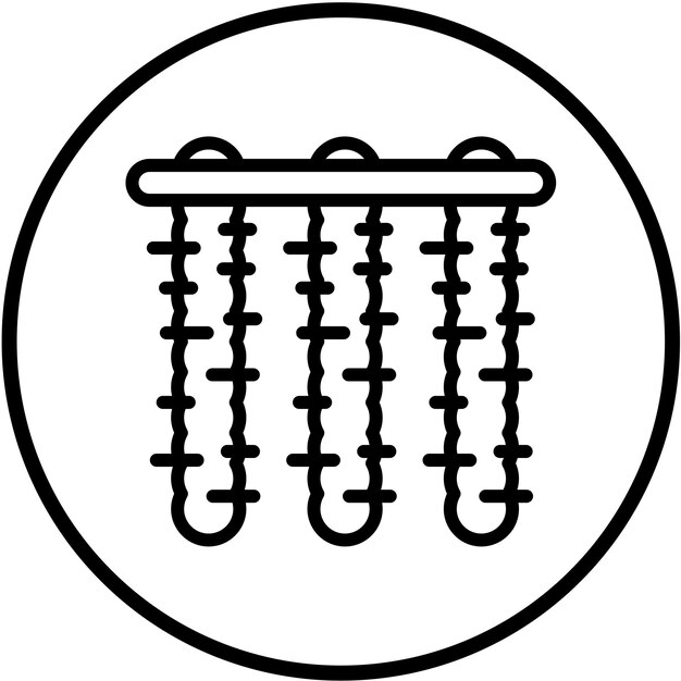 Diseño vectorial Estilo de icono de Tinsel