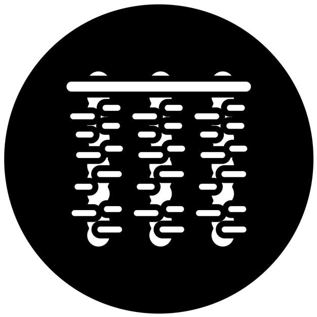 Diseño vectorial Estilo de icono de Tinsel